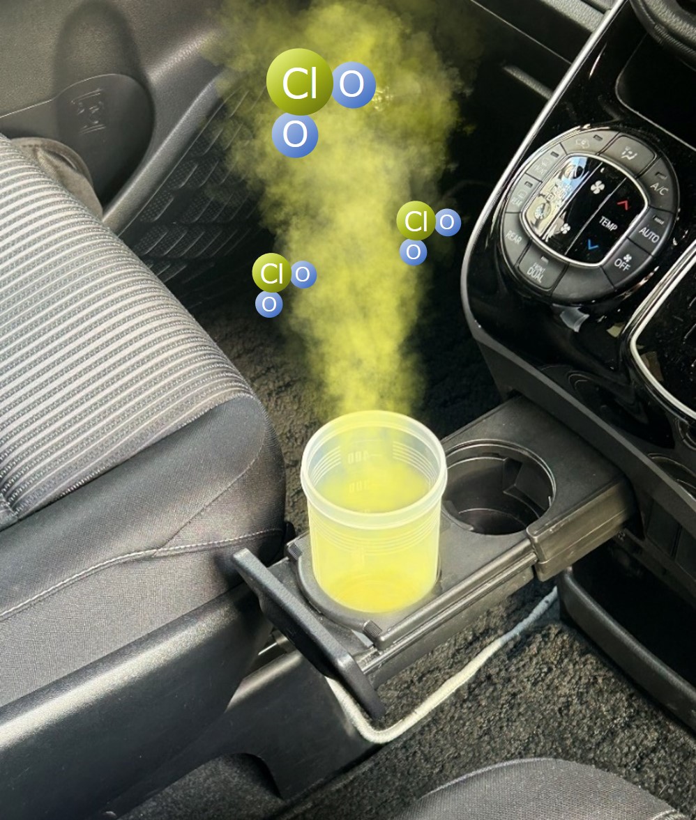 自動車用 二酸化塩素消臭剤 OXIDEO